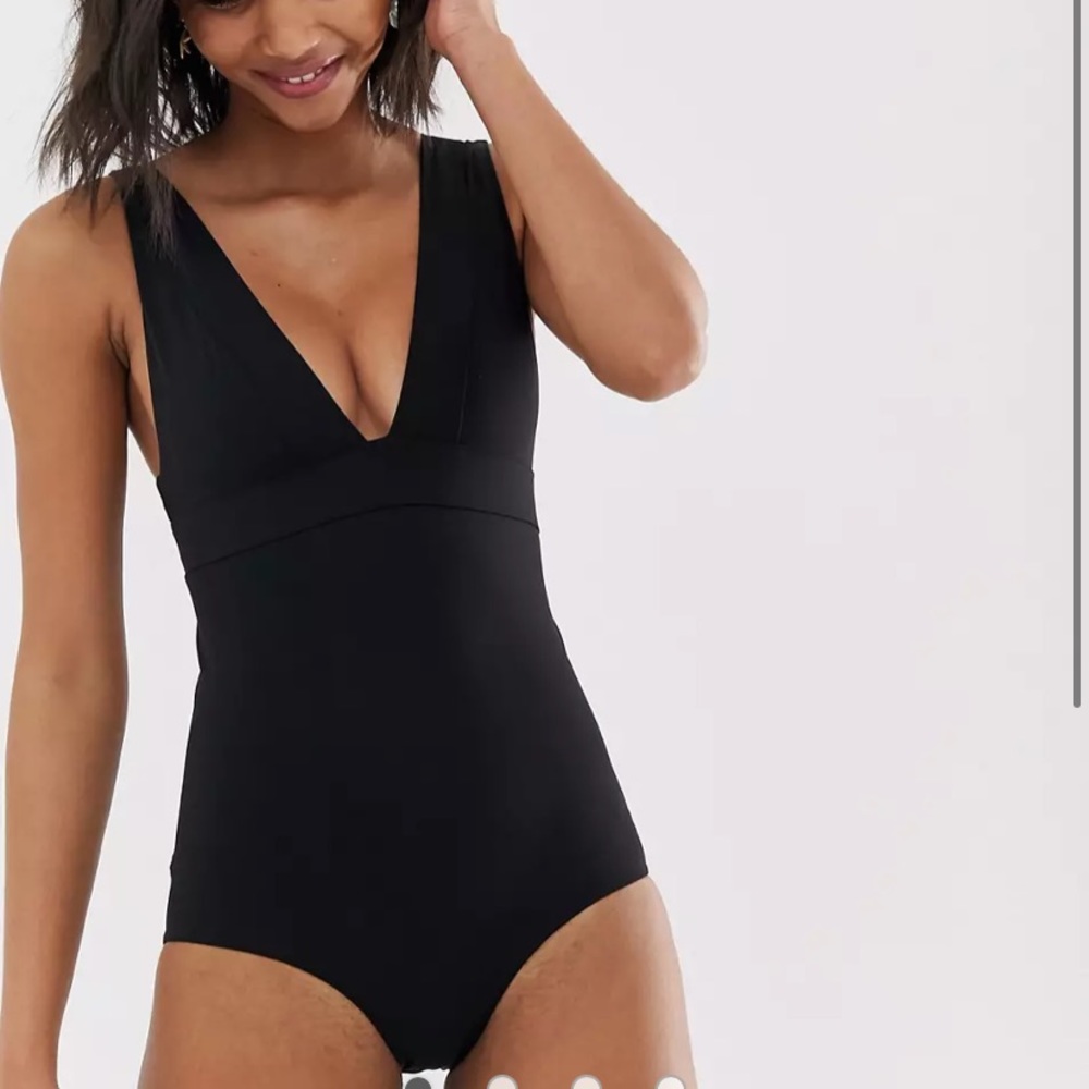 & Other Stories Black One Piece Swimsuit